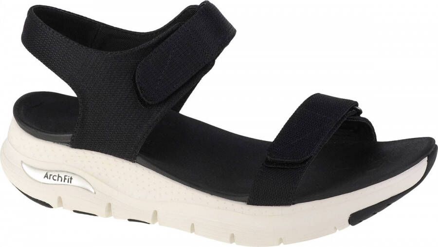 Skechers Comfortabele Arch Fit Sandalen voor Reizen Black Dames