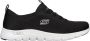 Skechers Arch Fit Vista Gleaming Dames Sneakers Zwart - Thumbnail 1