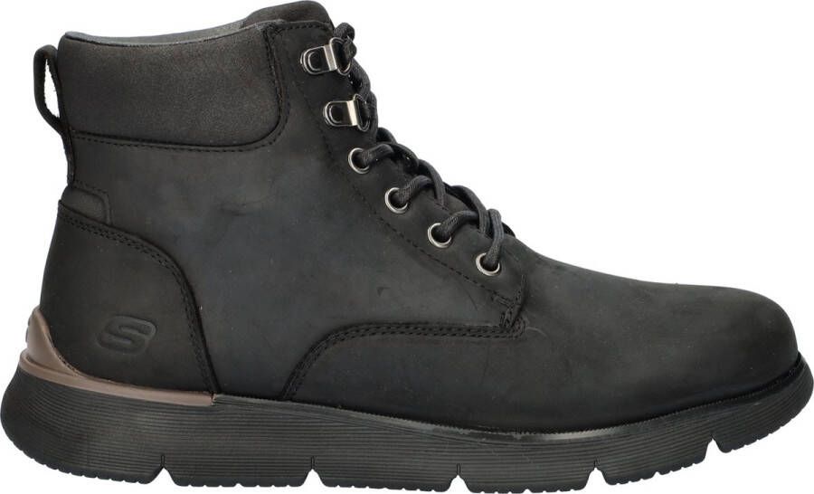 Skechers Augustino heren veterboot Zwart