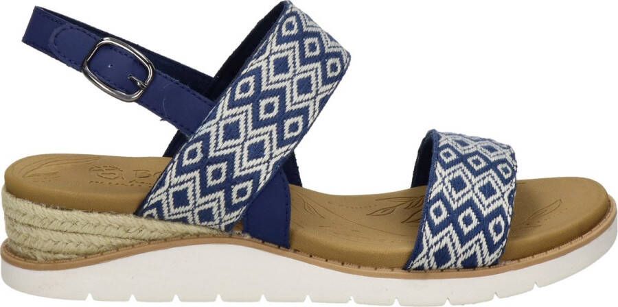 Skechers Beach Kiss Wedge sandalen blauw Dames