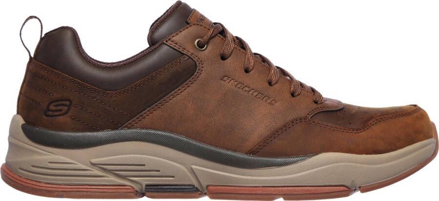 Skechers Benago-Treno Heren Sneakers Dark Brown