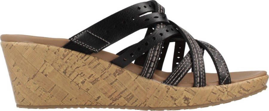 Skechers Stijlvolle Wedges voor Hot Spring Black Dames