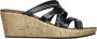 Skechers Beverlee Tiger Posse sandalen met sleehak zwart Dames - Thumbnail 1