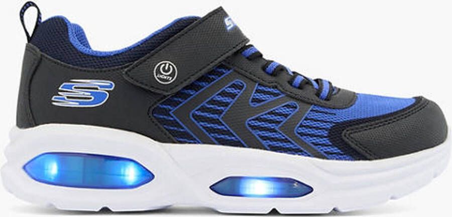 Skechers Blauwe sneaker lichtjes DOUBLE ACE