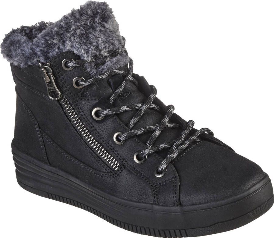 Skechers Bobs Blizzard Swifty Warm Dames Sneakers Zwart