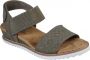 Skechers Bobs Desert Kiss Sandalen groen Textiel - Thumbnail 3