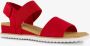 Skechers Bobs Desert Kiss sandalen rood - Thumbnail 1