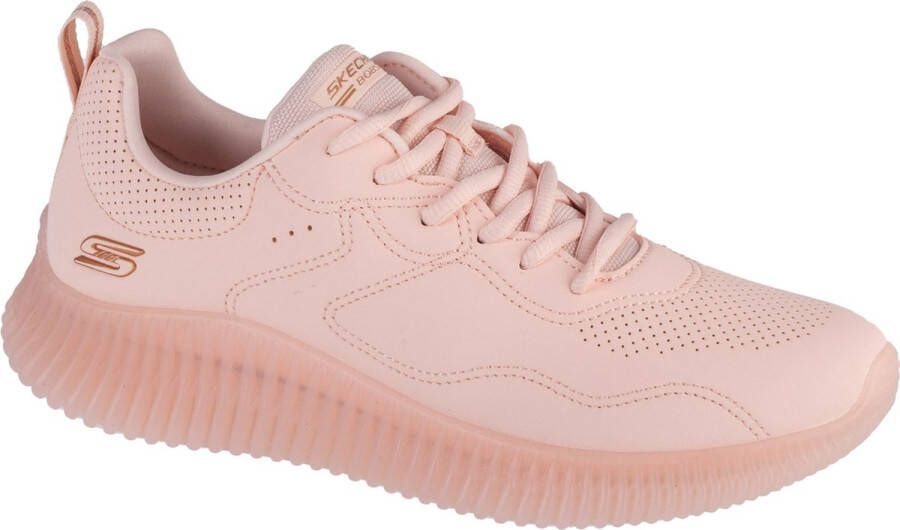 Skechers Bobs Geo How Marvelo LTPK Vrouwen Roze Sneakers Sportschoenen