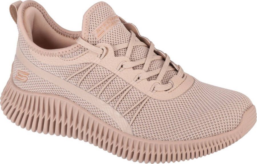 Skechers Bobs Geo-New Aesthetics 117417-TAN Vrouwen Beige Sneakers Sportschoenen