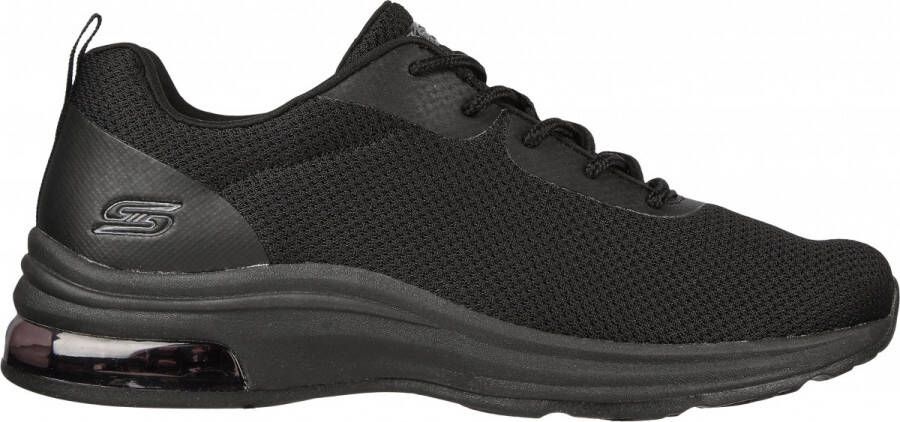 Skechers Bobs Pulse Air leren dames sneakers Zwart