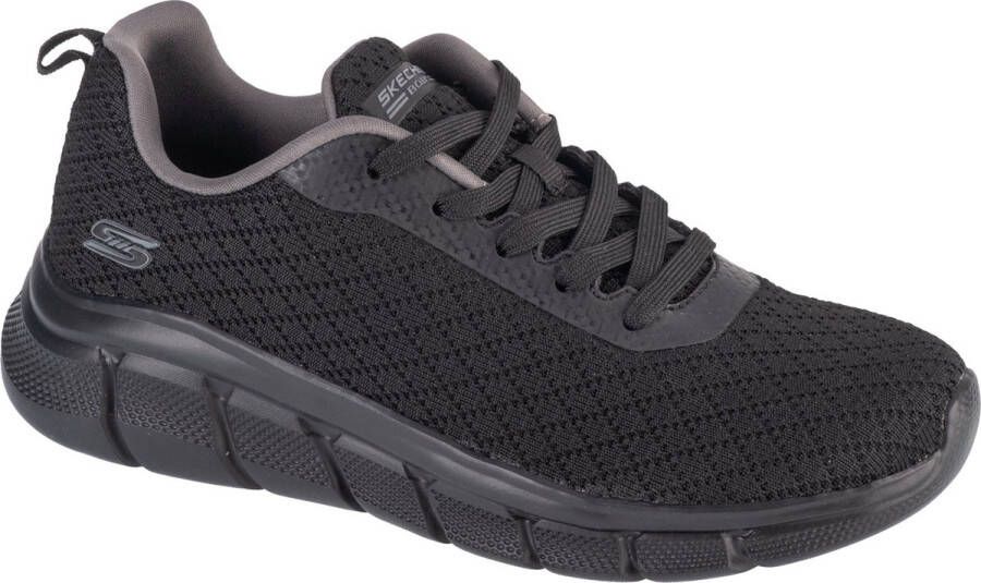 Skechers Bobs Sport B Flex Quick Pivot 117328-BBK Vrouwen Zwart Sneakers Sportschoenen