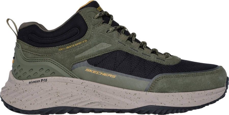 Skechers Bounder Rse Heren Sneakers Olijfgroen;Zwart