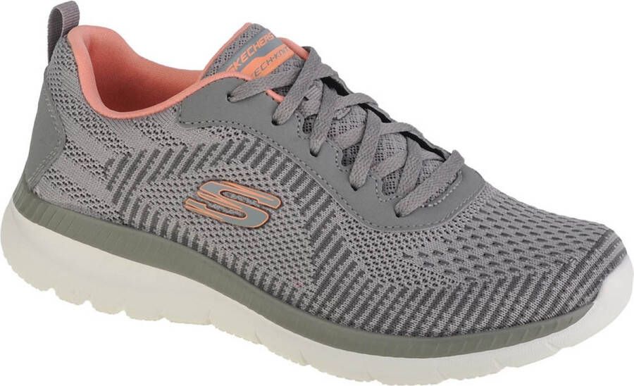 Skechers Sneakers BOUNTIFUL-PURIST in brei-look vrijetijdsschoen lage schoen veterschoen