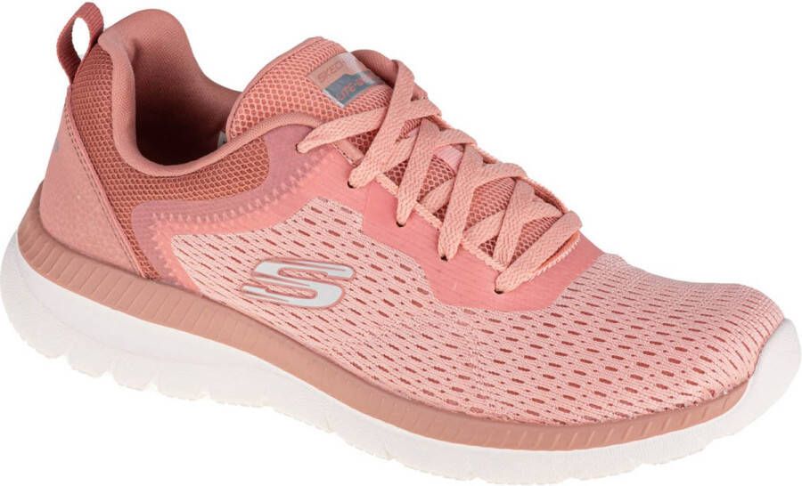 Skechers Bountiful Quick Path 12607-ROS Vrouwen Roze Sneakers Sportschoenen