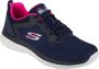 Skechers Bountiful-Quick Path 12607-NVHP Vrouwen Marineblauw Sneakers Sportschoenen - Thumbnail 6