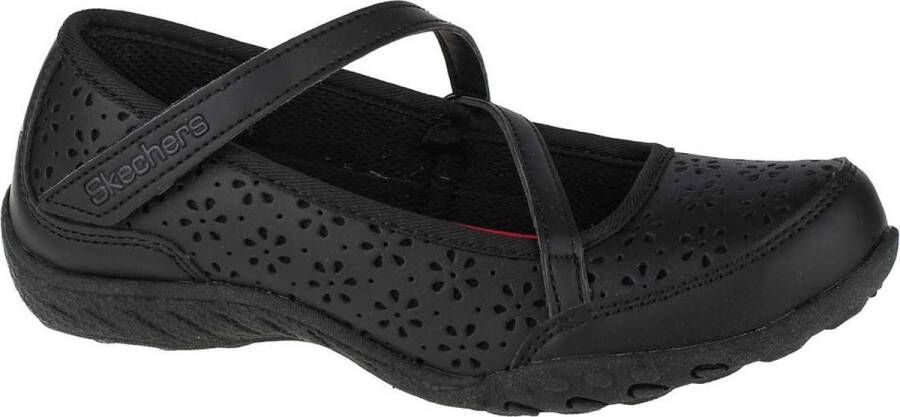 Skechers Breathe Easy Playground Popp 82277L-BBK voor meisje Zwart Sportschoenen