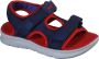 Skechers 34 C Flex Sandal 2.0 Hydrowaves Jongens Sandalen Blauw - Thumbnail 1