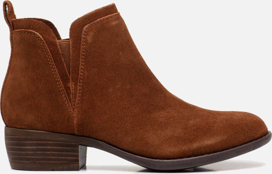 Skechers Chelsea boots Texas bruin Suede Dames