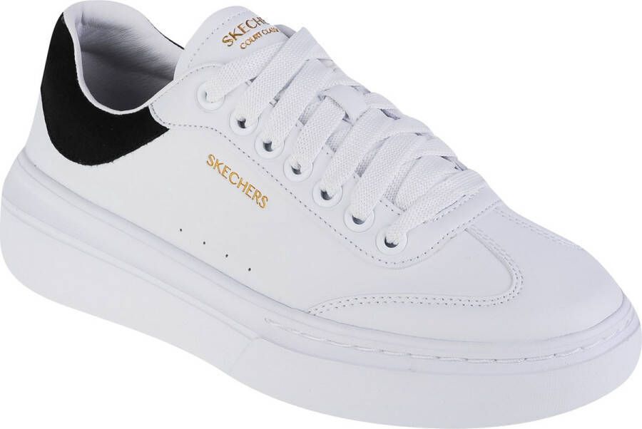 Skechers Cordova Classi ?? Best Behavior 185060-WBK Vrouwen Wit Sneakers