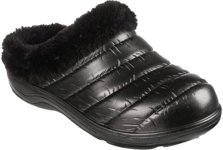 Skechers Cosy Camper Glamping-pantoffels voor dames gevoerde pantoffels 111356 zwart