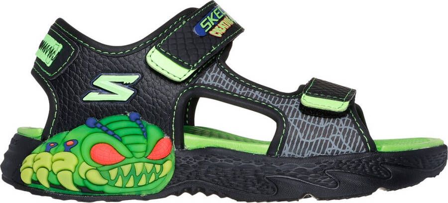 Skechers Sandalen Creature Splash 400614L BKLM Zwart Groen