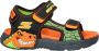 Skechers Creature-Splash Jongens Sandalen Zwart Oranje - Thumbnail 5