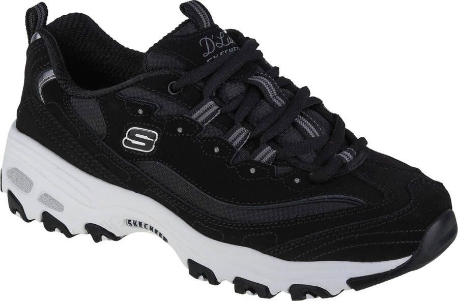 Skechers Sportieve leren sneakers voor actieve vrouwen Black Dames