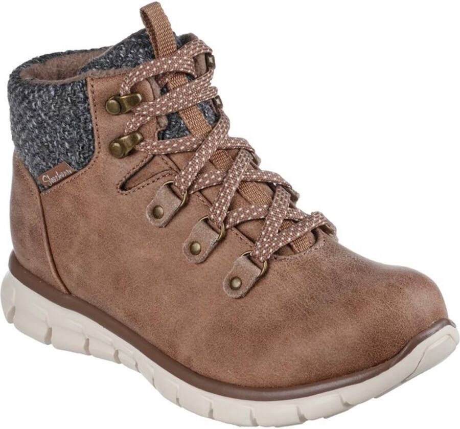 Skechers Dames Synergy COLD DAZE Enkellaarzen Sneaker 167200 Taupe