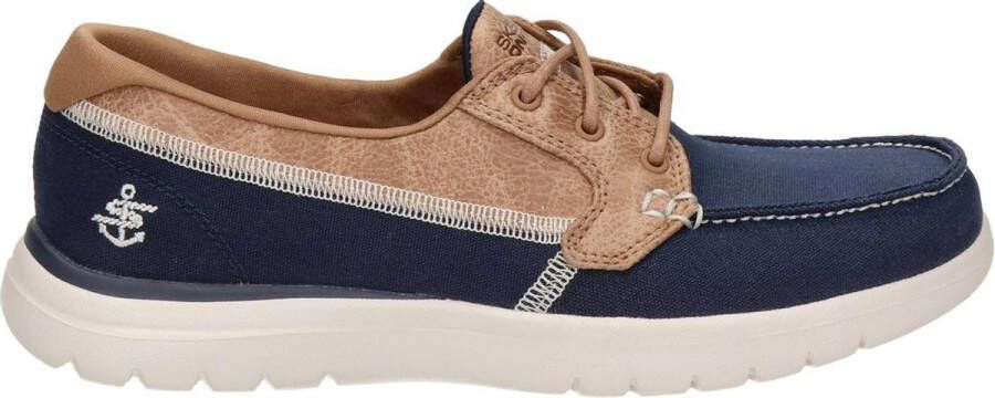 Skechers On The Go Flex Embark 136451-NVY Vrouwen Marineblauw Schoenen