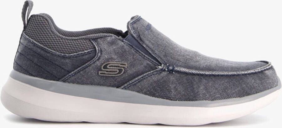 Skechers Delson 2.0 Larwin heren instappers blauw