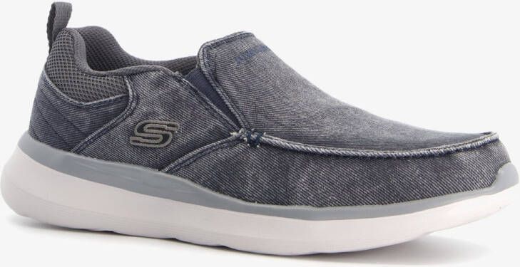 Skechers Delson 2.0 Larwin heren instappers blauw