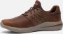 Skechers Delson 3.0 Ezra Sneakers bruin Leer - Thumbnail 2