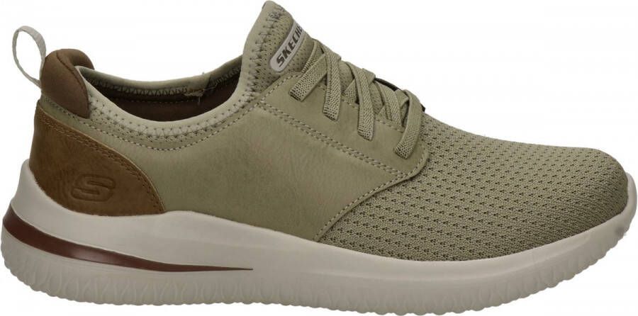 Skechers Delson 3.0 heren sneaker Taupe