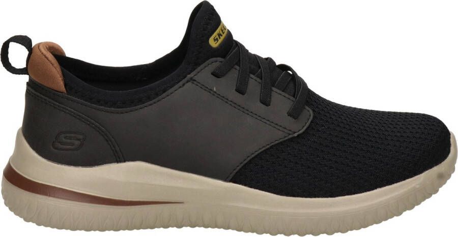 Skechers Delson 3.0 heren sneaker Zwart