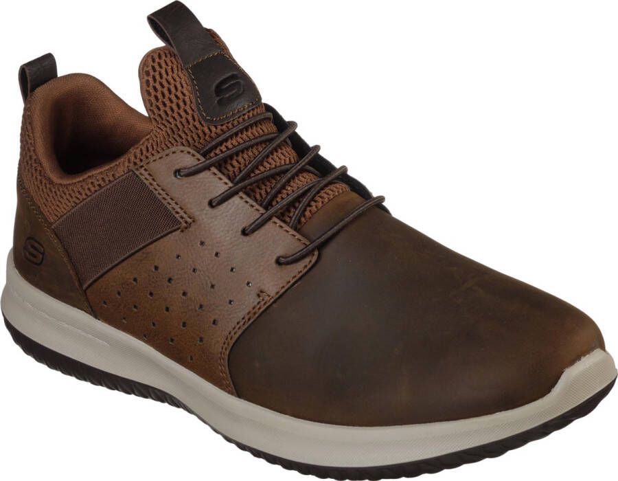 Skechers Delson Axton Heren Veterschoenen Bruin