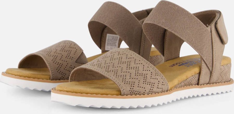 Skechers Desert Kiss Dames Sandalen Taupe