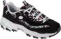 Skechers D'Lites-Blooming Fields 149794-BKMT Vrouwen Zwart Sneakers - Thumbnail 1