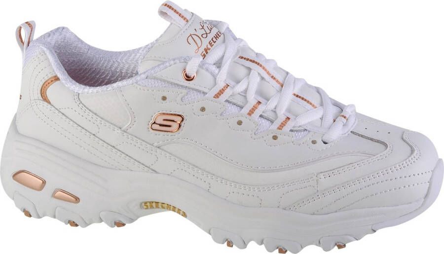 Skechers D'Lites Fresh Start 11931-WTRG Vrouwen Wit Sneakers