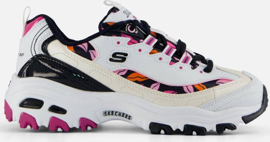 Skechers D'Lites Lipstick Sneakers wit Synthetisch Dames