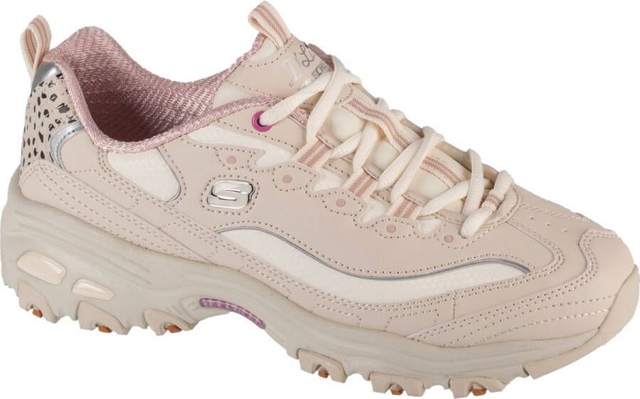 Skechers D'Lites Wildcats 150236-NTPK Vrouwen Beige Sneakers