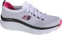 Skechers D'Lux Walker 149311-WBK Vrouwen Wit Sneakers Sportschoenen - Thumbnail 1