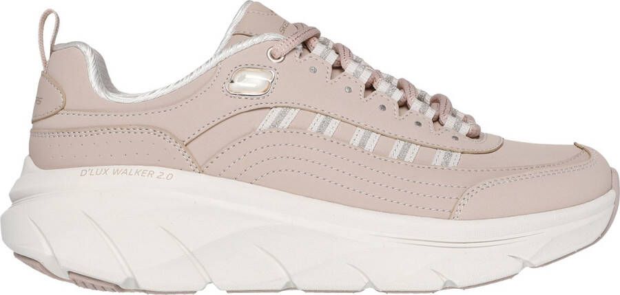 Skechers D'Lux Walker 2.0-Golden Step Dames Sneakers Taupe Goud