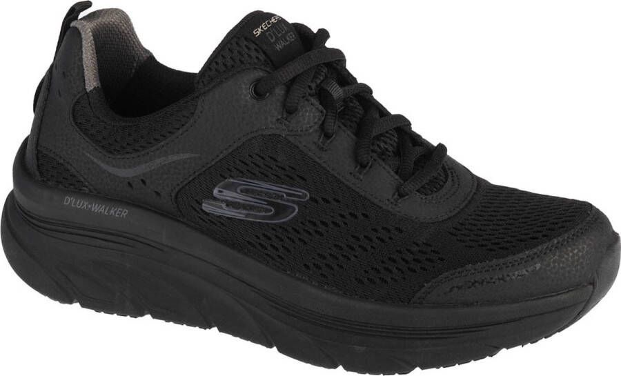 Skechers D'Lux Walker 232044 BBK Mannen Zwart Sportschoenen Sneakers - Foto 1