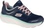 Skechers D'Lux Walker-Infinite Motion Dames Sneakers Navy Light Blue - Thumbnail 3