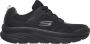 Skechers d&apos lux walker hardloopschoenen zwart heren - Thumbnail 1