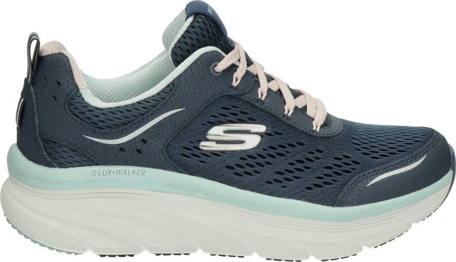 Skechers D'Lux Walker-Infinite Motion Dames Sneakers Navy Light Blue