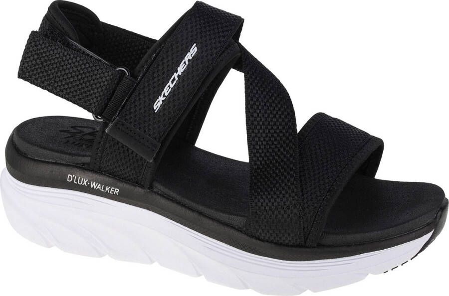 Skechers D'Lux Walker Kind Mind 119302-BKW Vrouwen Zwart Sandalen