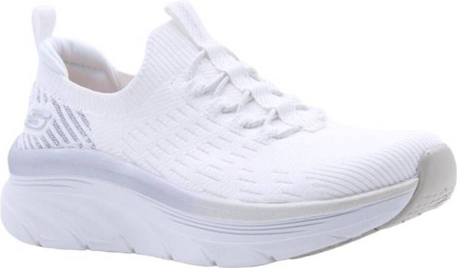 Skechers D'Lux Walker Let It Glow Dames Instappers Wit