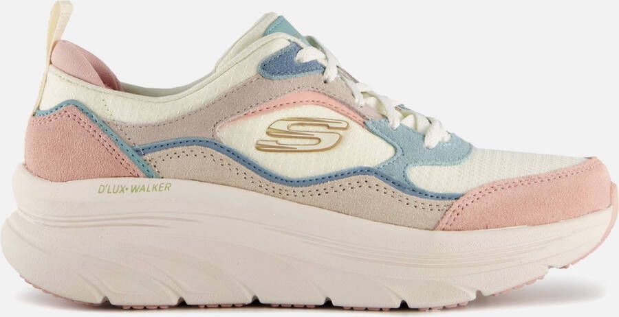 Skechers D`Lux Walker Sneaker Stijlvol en Comfortabel Beige Dames