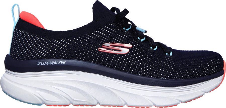 Skechers -- D'Lux Walker Refreshing Mood Dames Sneakers Navy Pink